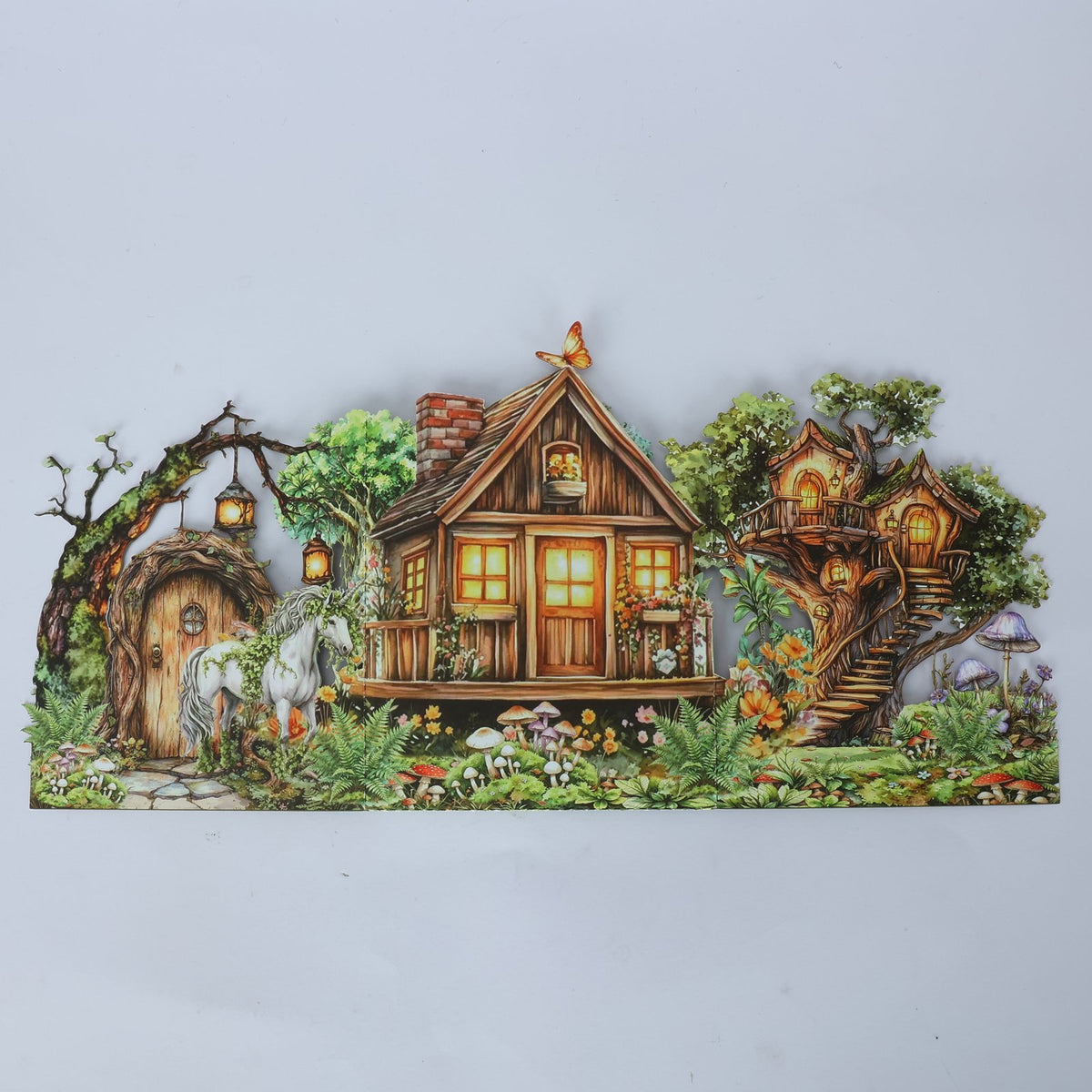 Dreamy Forest Double Door Card