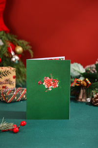 Poinsettia 3D Pop Up Card