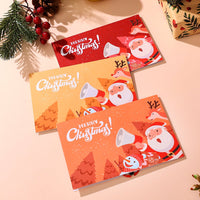 Santa Claus Trumpet Flip Pop Up Card Orange Red