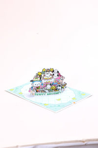 Pochacco Birthday 3D Pop Up Card