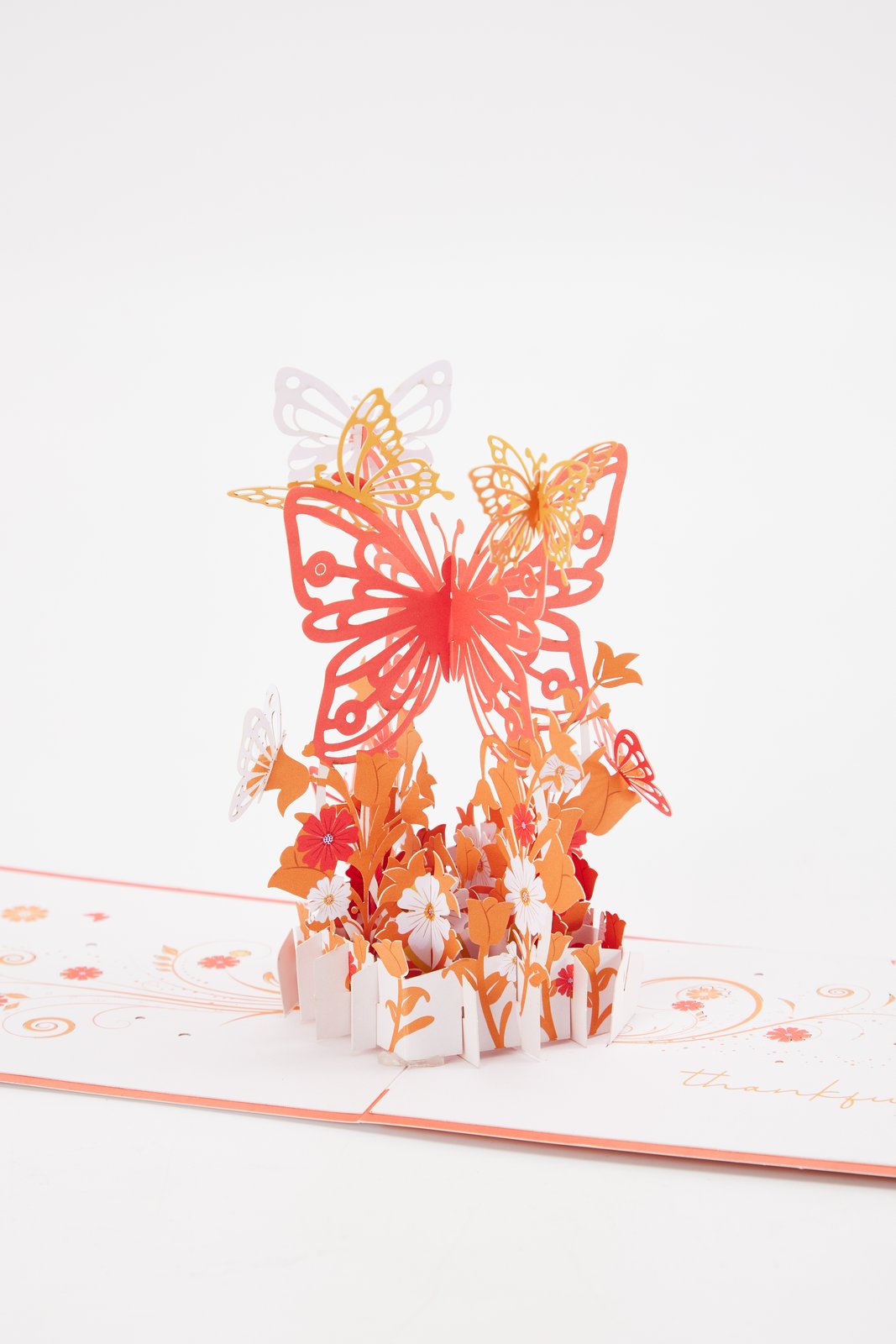Butterfly Flower Cluster Pop Up Card