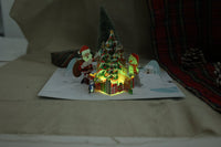 Christmas LED Light Christmas Tree Pop Up Card