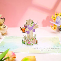 Easter Floral Flip Pop Up Card