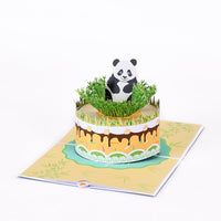 Panda Birthday Flip Pop Up Card