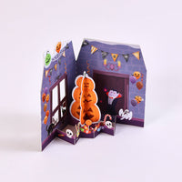 Halloween Pumpkin Open Door Card