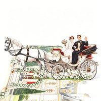 Wedding Horse Carriage Greeting Card