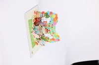 Cat Surprise House Greeting Card