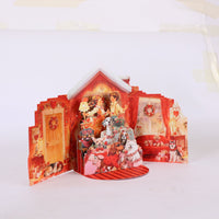 Vintage Valentine's Day Double Door Pop Up Card