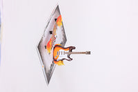 Rock Music Guitar Flip Pop Up Card