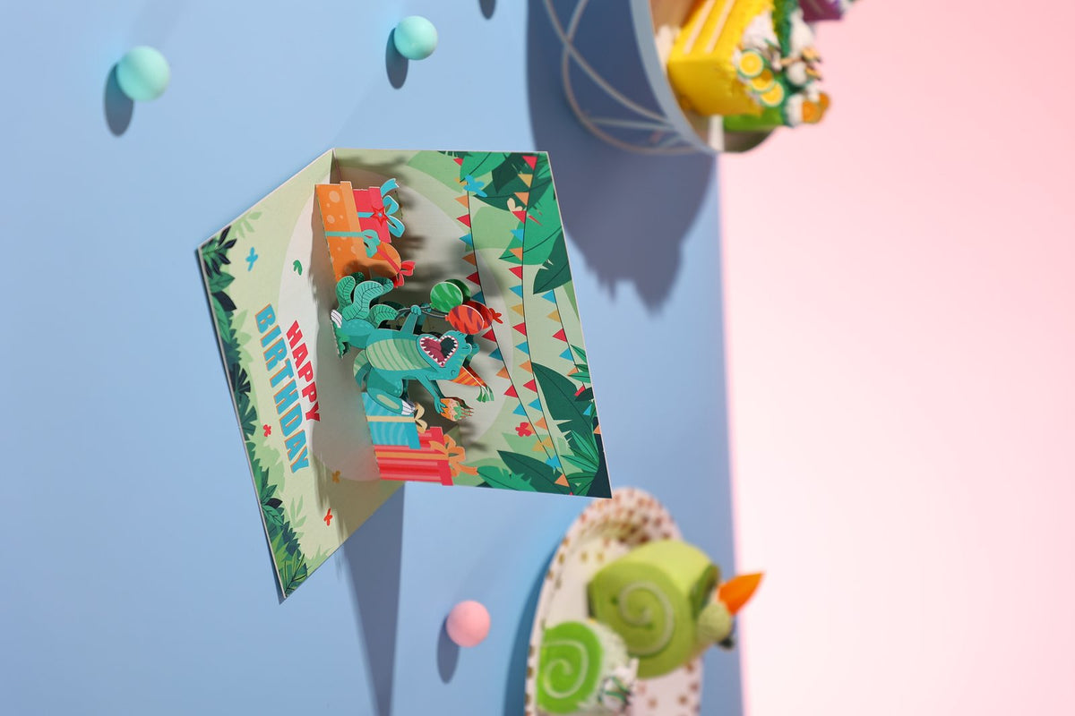 Dinosaur 90° Birthday Greeting Card