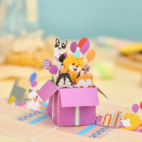 Dog Celebration Birthday Greeting Card