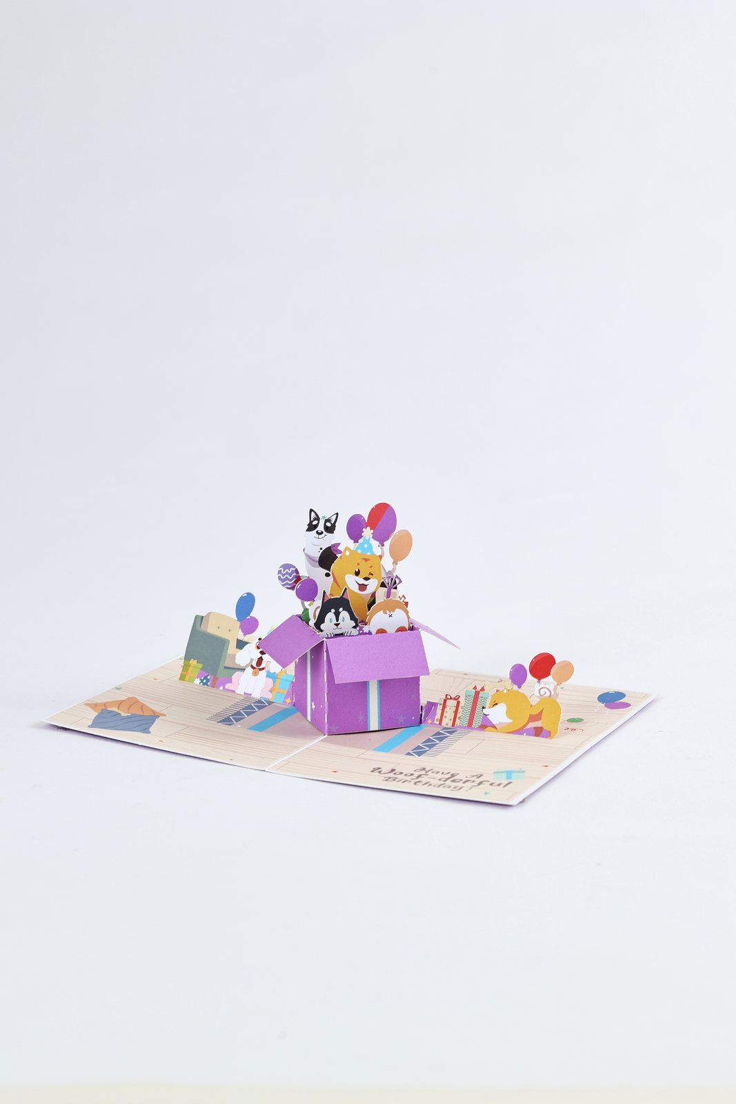 Dog Celebration Birthday Greeting Card