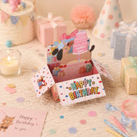 Dog Birthday Box Card
