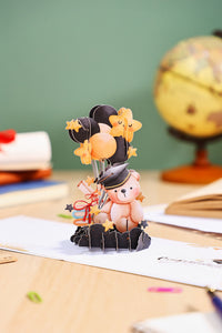 Graduation Season Little Bear Pop Up Card