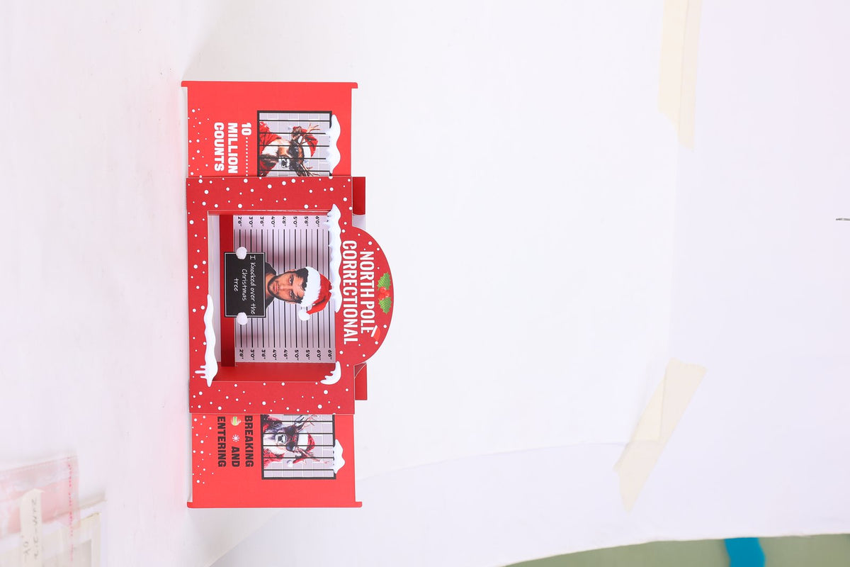 Arctic Police Station Christmas Gag Greeting Card