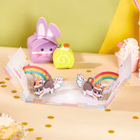 Cartoon Cat Birthday Flip Pop Up Card