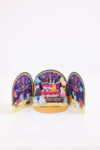 Cat Birthday Party 3D Pop Up Card