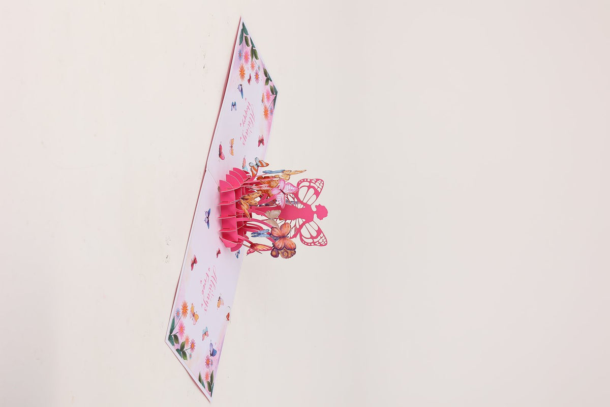 Butterfly Metamorphosis 3D Pop Up Card