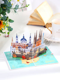 City Cityscape Greeting Card Spain