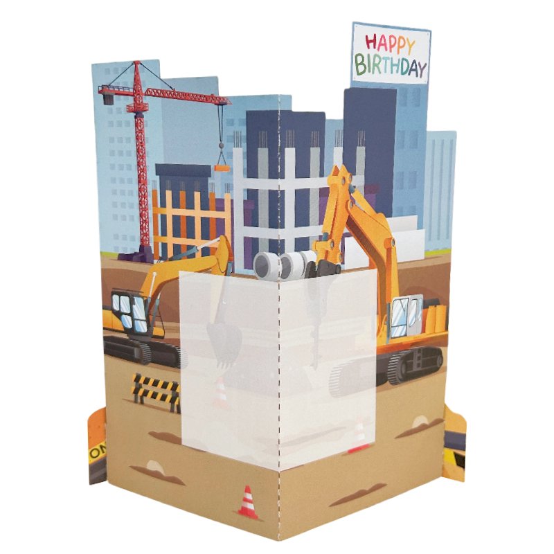 Architecture Birthday Party 3D Pop Up Card Ornament
