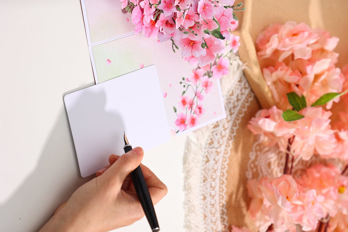 Pink Orchid Greeting Card