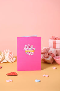Valentine's Day Love You Rose Bear 3D Pop Up Card