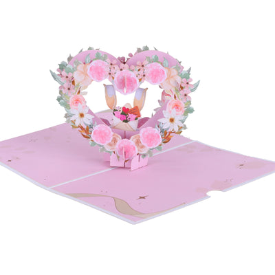 Heart Wedding 3D Pop Up Card
