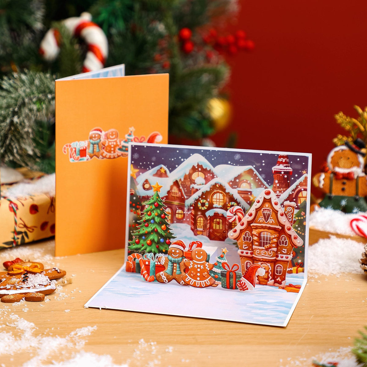 Christmas Sleigh Gift Flip Pop Up Card