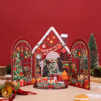 Christmas Window Scene 3D Pop Up Card