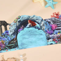 Mermaid Under The Sea World 3D Pop Up Card