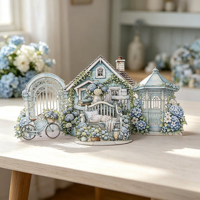 Hydrangea Garden Double Door Card