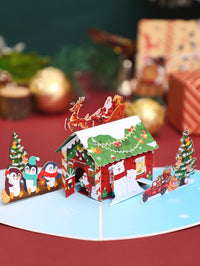 Christmas Top Hat Flip Pop Up Card