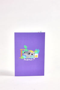 Cat Celebration Birthday Greeting Card