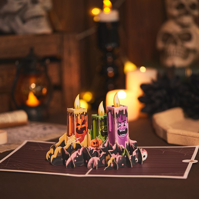 Halloween Candle Pop Up Card