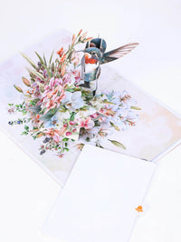 Hummingbird Lily Greeting Card