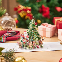 Christmas Santa Claus Jungle Greeting Card