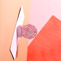 Pink Rose Ferris Wheel Pop Up Card