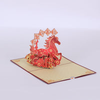 Year Of The Horse New Year Greeting Card