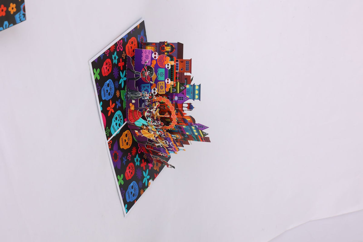 Day Of The Dead Flip Pop Up Card