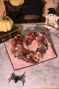 Halloween Rose Wreath Pop Up Card