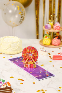 Circus Ferris Wheel 3D Pop Up Card