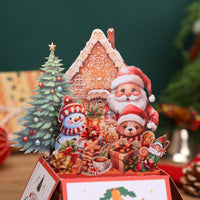 Christmas Party Flower Box Card