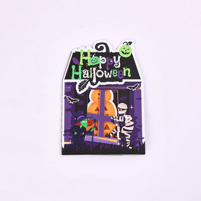 Halloween Pumpkin Open Door Card