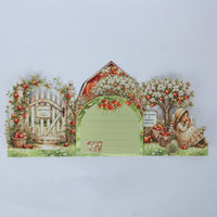 Apple Garden Double Door Card