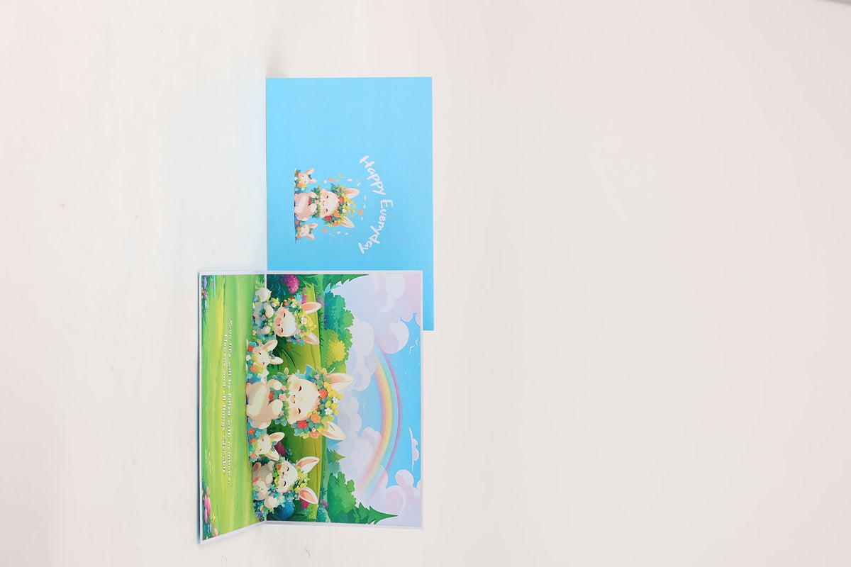 Cute Rabbit 3D Pop Up Card