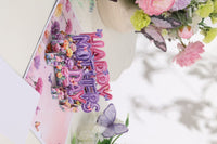 Purple Mother's Day Floral 3D Pop Up Card