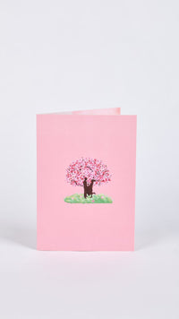 Valentine's Day Cherry Blossom Tree Pop Up Card