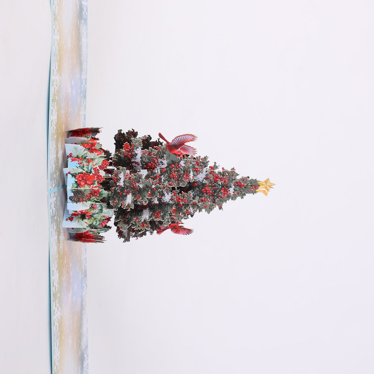 Blue Snowy Pine 3D Pop Up Card