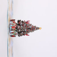 Blue Snowy Pine 3D Pop Up Card