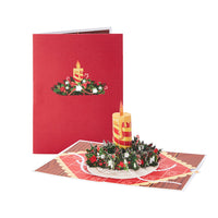 Christmas Candle 3D Pop Up Card